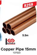 Copper Pipe 15mm