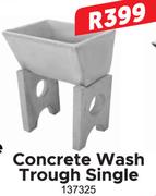 Concrete Wash Trough Single