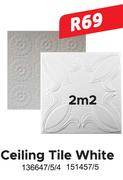 Ceiling Tile White 2m2