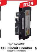 CBI Circuit Breaker 10/15/20 AMP