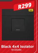 Black 4 x 4 Isolator