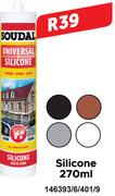 Soudal Silicone 270ml 146393/6/401/9