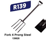 Fork 4 Prong Steel
