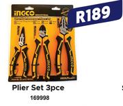 Ingco Plier Set 3pce
