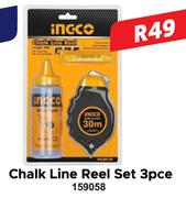 Ingco Chalk Line Reel Set 3pce