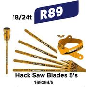 Ingco Hack Saw Blades 18/24t-5's