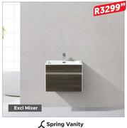 Soft Collection Spring Vanity Excluding Mixer