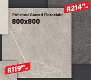 Polished Glazed Porcelain 800x800- Per sqm