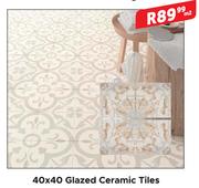 40x40 Glazed Ceramic Tiles- Per sqm