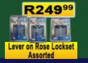 Lever On Rose Lockset Assorted