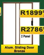 Alum.Sliding Door Bronze 2 Panel 32209