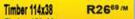 Timber 114 x 38-Per m