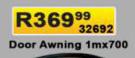 Door Awning 1m x 700 32692