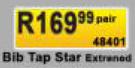 Star Bib Tap (Extended) 48401-Per Pair