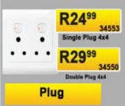 Single Plug 4 x 4 34553