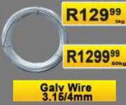 Galv Wire 3.16/4mm