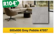 Grey Pebble Tiles 600 x 600 47057-Per m2