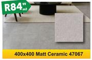 Matt Ceramic Tiles 400 x 400 47067-Per m2