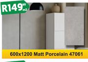 Matt Porcelain Tiles 600 x 1200 47061-Per m2