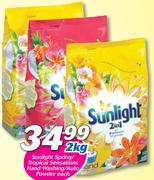 Sunlight Spring/Tropical Sensations Hand Washing/Auto Powder-2Kg Each