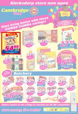 Cambridge Food : Klerksdorp Opening (7 Nov - 21 Nov 2017), page 1