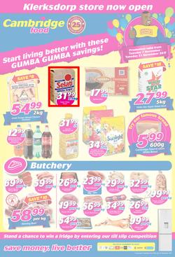 Cambridge Food : Klerksdorp Opening (7 Nov - 21 Nov 2017), page 1