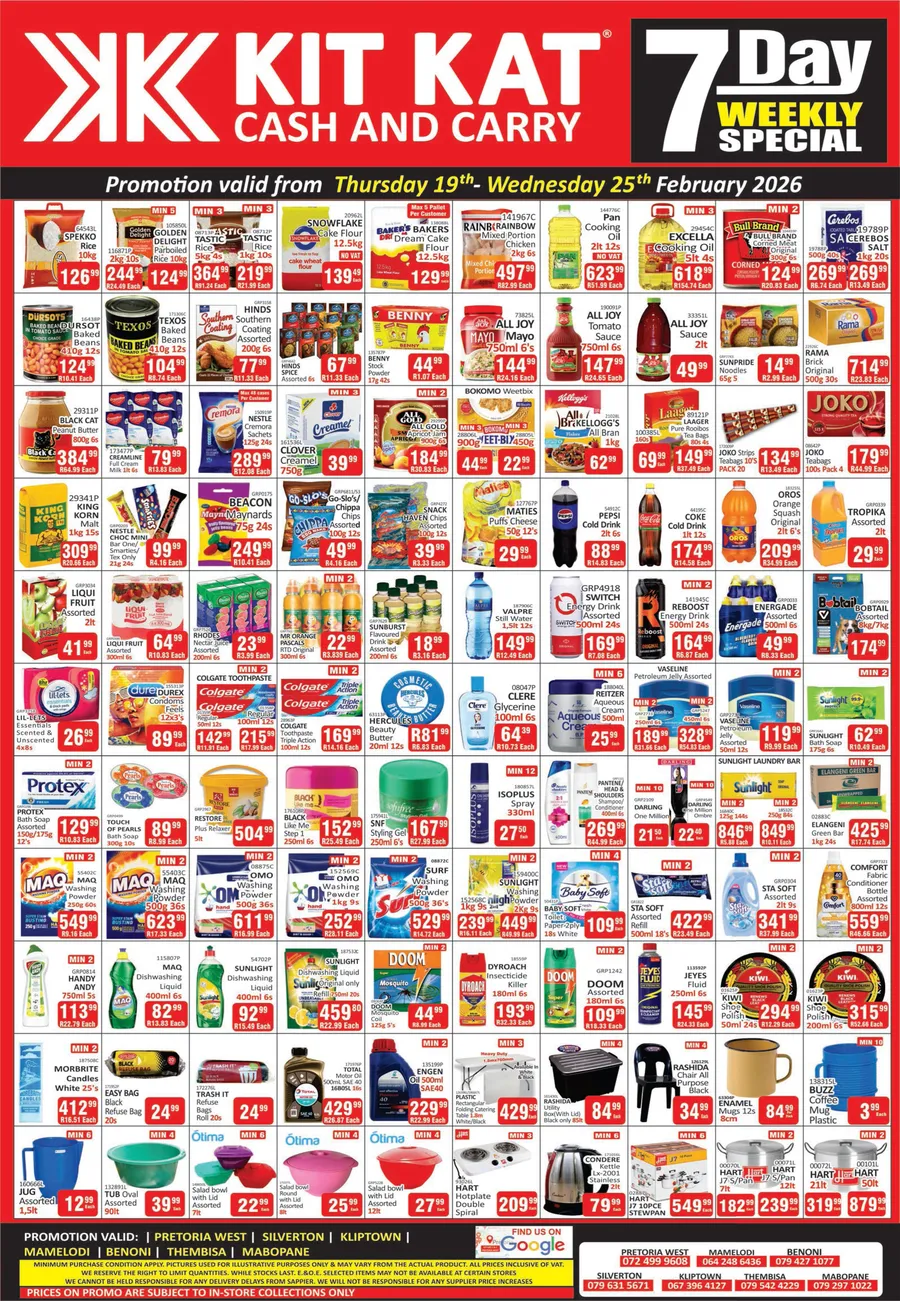 Kit Kat Cash And Carry : Weekly Specials (19 February - 25 February 2026)