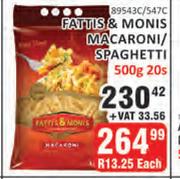 Fatti's & Moni's Macaroni/Spaghetti-20 x 500g
