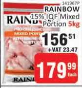 Rainbow 15% IQF Mixed Portion-5Kg Each
