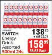Switch Energy Drink Assorted-24 x 500ml