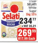 Selati White Sugar-15 x 1Kg 