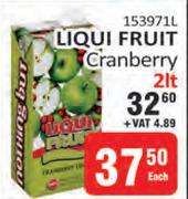 Liqui Fruit Cranberry-2L Each