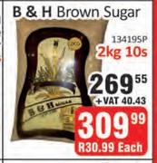 B & H Brown Sugar-10 x 2Kg