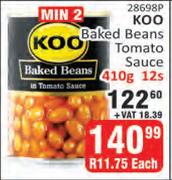 Koo Baked Beans Tomato Sauce-12 x 410g