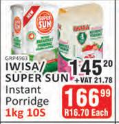 Iwisa/Super Sun Instant Porridge-10 x 1Kg