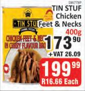 Tin Stuf Chicken Feet & Necks-400g
