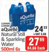 Aquelle Natural Still & Sparkling Water-6 x 500ml