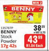 Benny Stock Powder-42 x 17g
