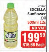 Excella Sunflower Oil-12 x 500ml
