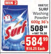 Surf Washing Powder-36 x 600g