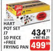 Hart Pot Set J7 10 Piece + Free Frying Pan