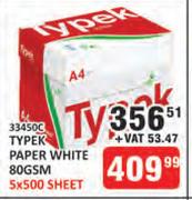Typek Paper White 80 Gsm 5 x 500 Sheet