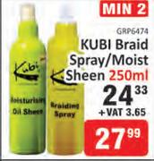 Kubi Braid Spray/Moist Sheen-250ml