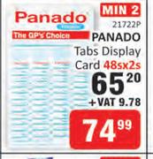 Panado Tabs Display Card-2 x 48s