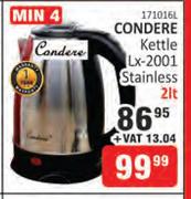 Condere Kettle LX-2001 Stainless-2L