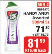 Handy Andy Assorted-5 x 500ml