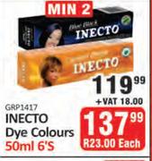 Inecto Dye Colours-6 x 50ml