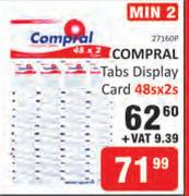 Compral Tabs Display Card-48 x 2s