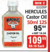 Hercules Castor Oil-12 x 50ml
