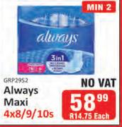 Always Maxi-4 x 8/9/10s